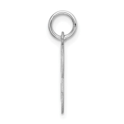 Sterlingsilber Rhodiniert Block Buchstabe B Initiale Charm
