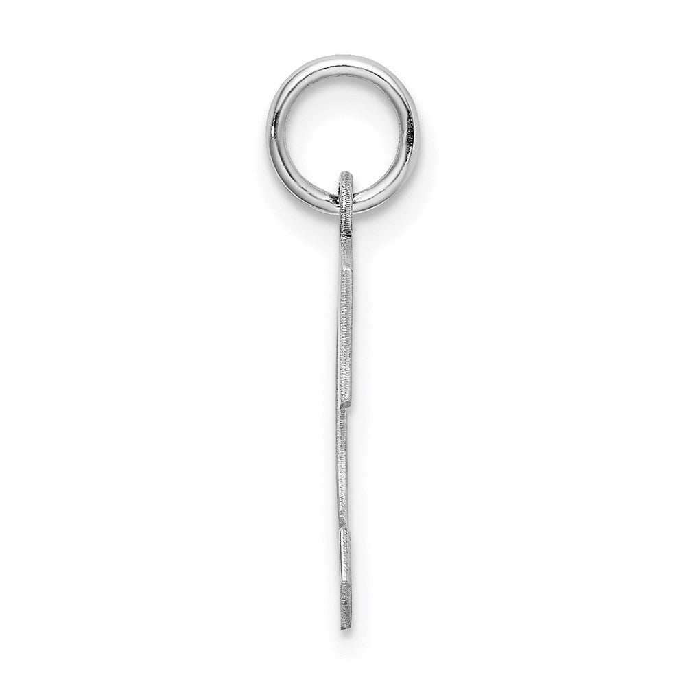 Sterlingsilber Rhodiniert Block Buchstabe C Initiale Charm