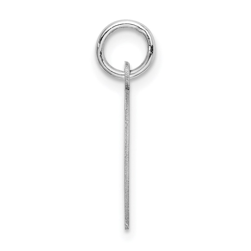 Sterlingsilber Rhodiniert Block Buchstabe D Initiale Charm