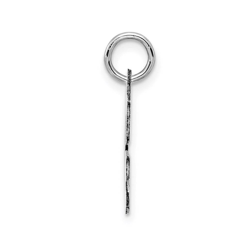 Sterlingsilber Rhodiniert Block Buchstabe G Initiale Charm