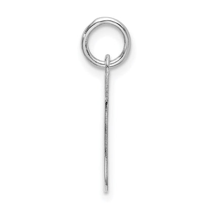 Sterlingsilber Rhodiniert Block Buchstabe J Initiale Charm