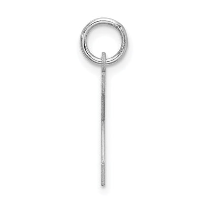 Sterlingsilber Rhodiniert Block Buchstabe K Initiale Charm