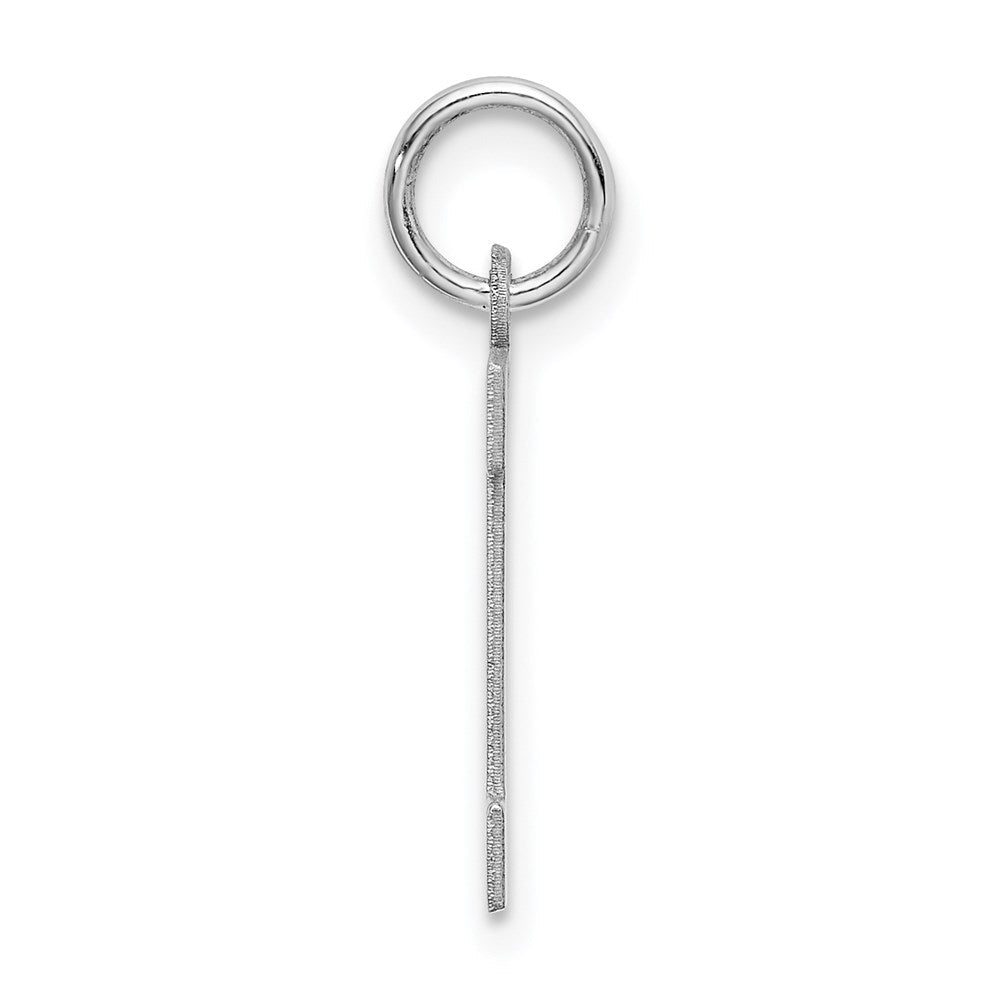 Sterlingsilber Rhodiniert Block Buchstabe M Initiale Charm