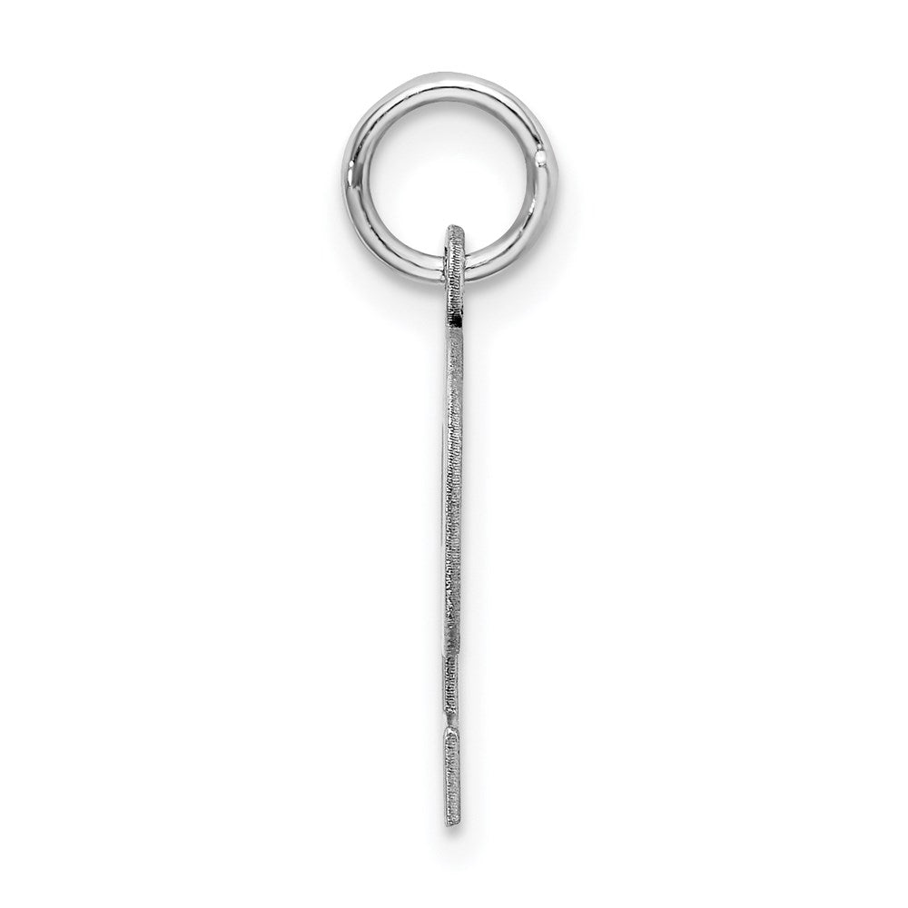 Sterlingsilber Rhodiniert Block Buchstabe P Initiale Charm