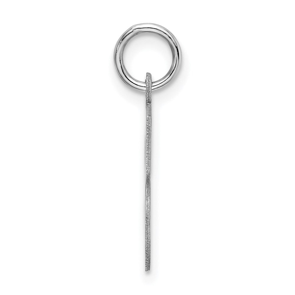 Sterlingsilber Rhodiniert Block Buchstabe S Initiale Charm