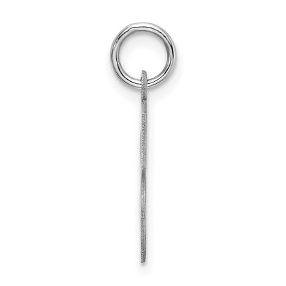 Sterlingsilber Rhodiniert Block Buchstabe S Initiale Charm