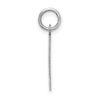 Sterlingsilber Rhodiniert Block Buchstabe T Initiale Charm
