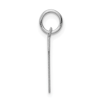 Sterlingsilber Rhodiniert Block Buchstabe V Initiale Charm