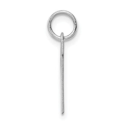 Sterlingsilber Rhodiniert Block Buchstabe W Initiale Charm