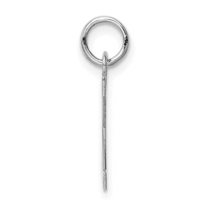 Sterlingsilber Rhodiniert Block Buchstabe X Initiale Charm