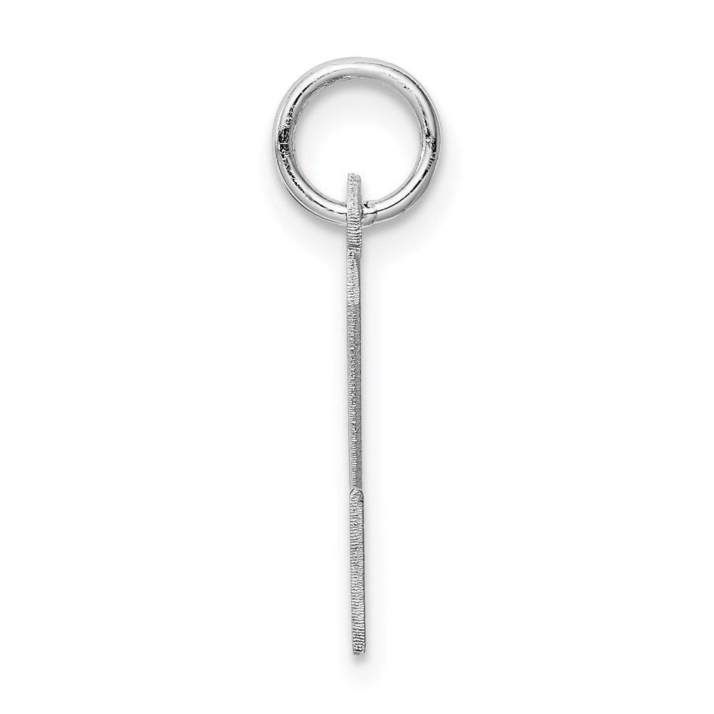 Sterlingsilber Rhodiniert Block Buchstabe Z Initiale Charm