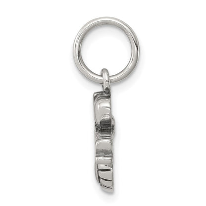 Sterlingsilber Antik I (heart) Volleyball Charm
