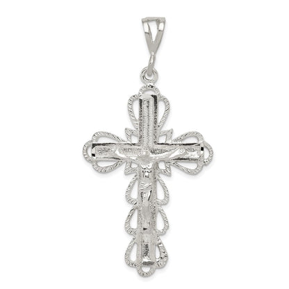 Sterlingsilber Diamantiert Kruzifix Anhänger