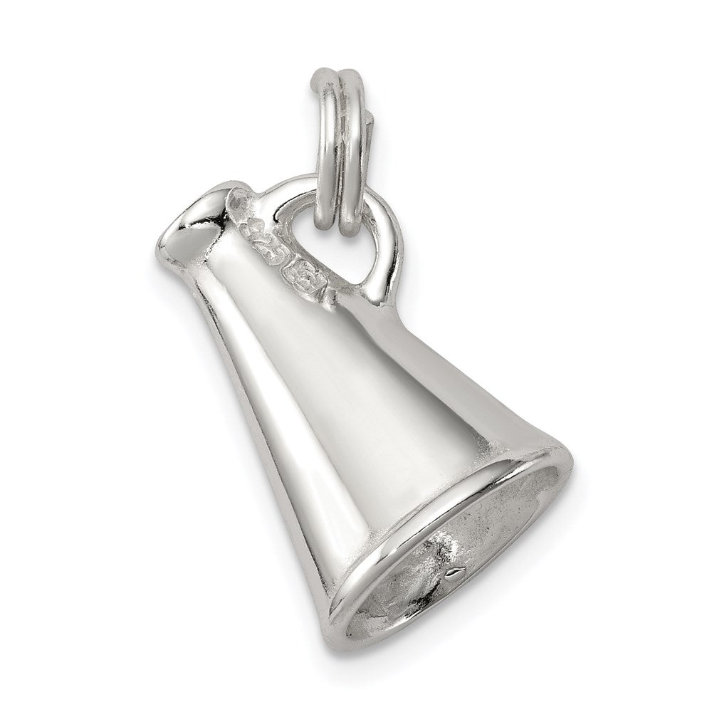 Sterlingsilber Rhodiniert Megaphone Charm