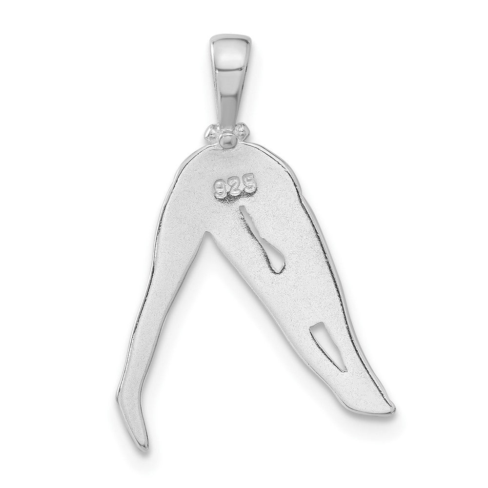 Sterlingsilber Person Stretching Anhänger