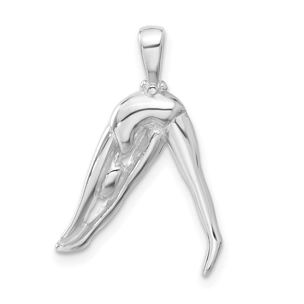 Sterlingsilber Person Stretching Anhänger