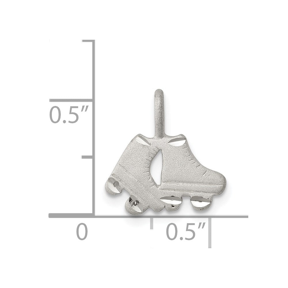 Sterlingsilber Roller Skates Anhänger