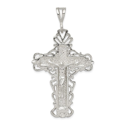 Sterlingsilber Diamantiert Kruzifix Anhänger
