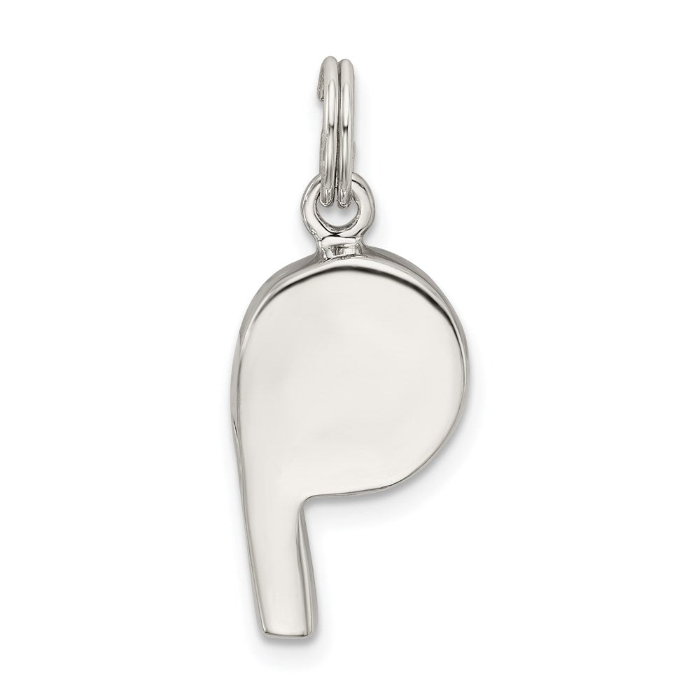 Sterlingsilber Rhodiniert Poliert Whistle Charm
