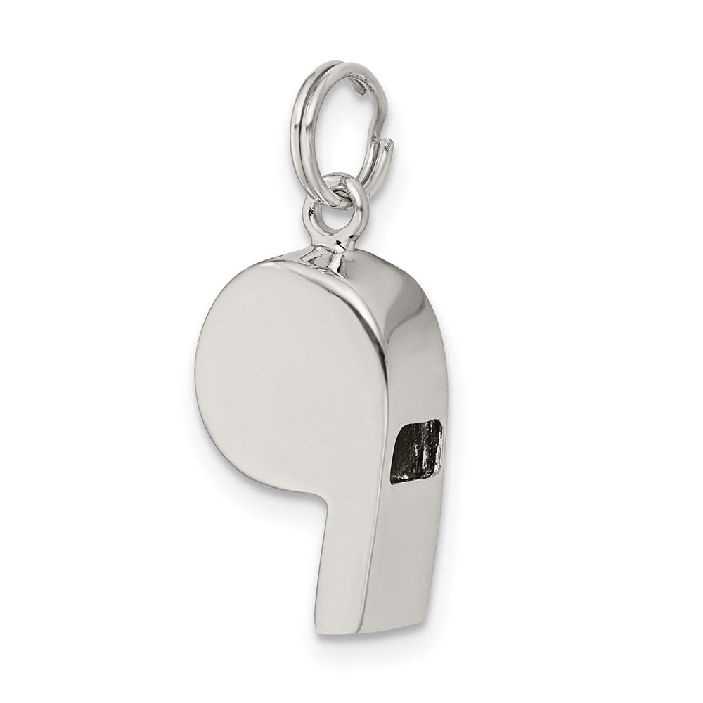 Sterlingsilber Rhodiniert Poliert Whistle Charm