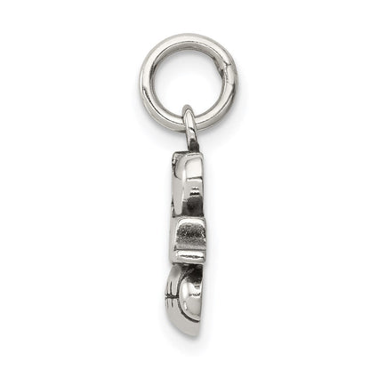 Sterlingsilber Antik I (heart) Football Charm