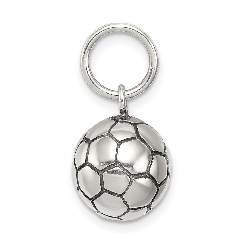 Sterlingsilber Antik Fußball Kugel Charm