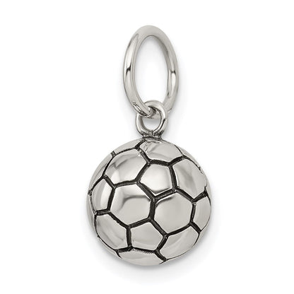 Sterlingsilber Antik Fußball Kugel Charm