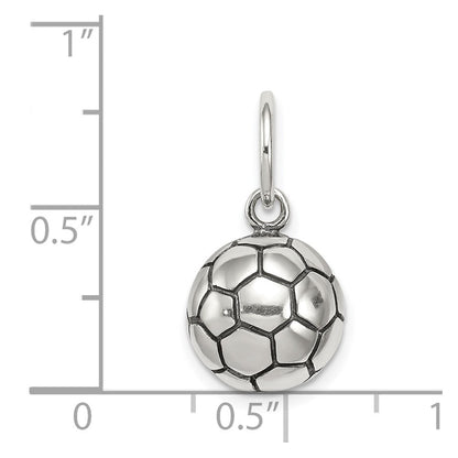 Sterlingsilber Antik Fußball Kugel Charm