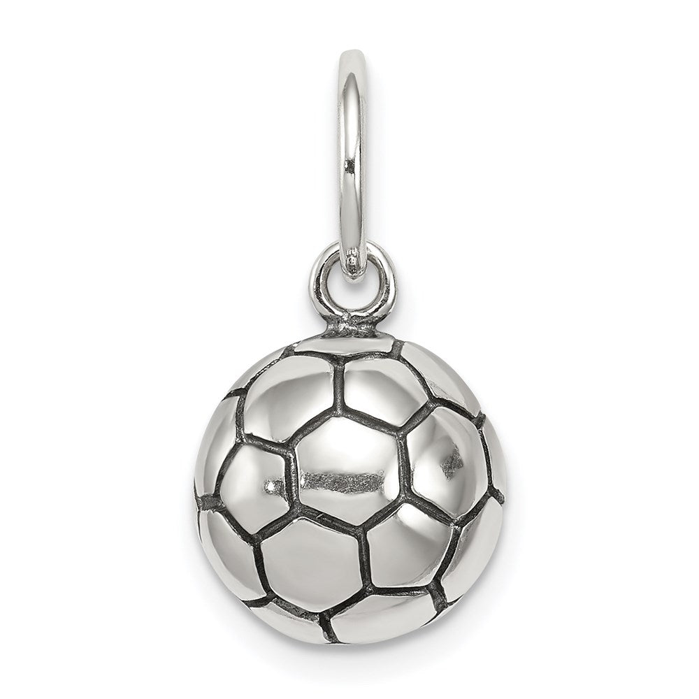 Sterlingsilber Antik Fußball Kugel Charm