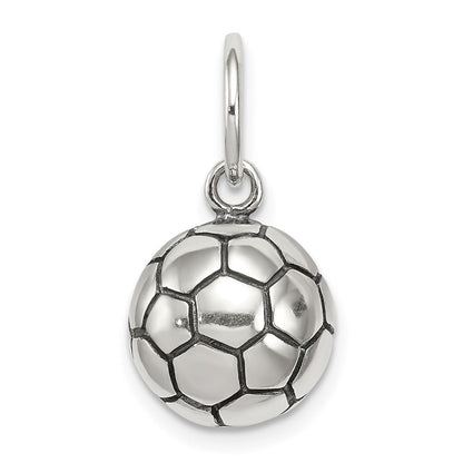 Sterlingsilber Antik Fußball Kugel Charm