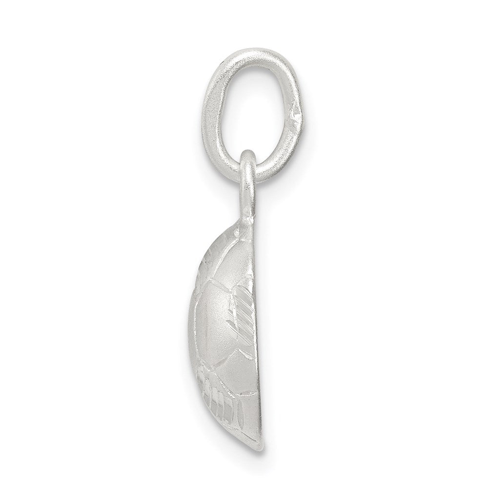 Sterlingsilber Diamantiert Fußball Kugel Charm