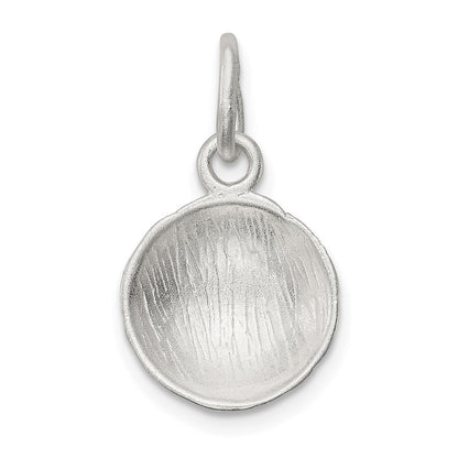 Sterlingsilber Diamantiert Fußball Kugel Charm