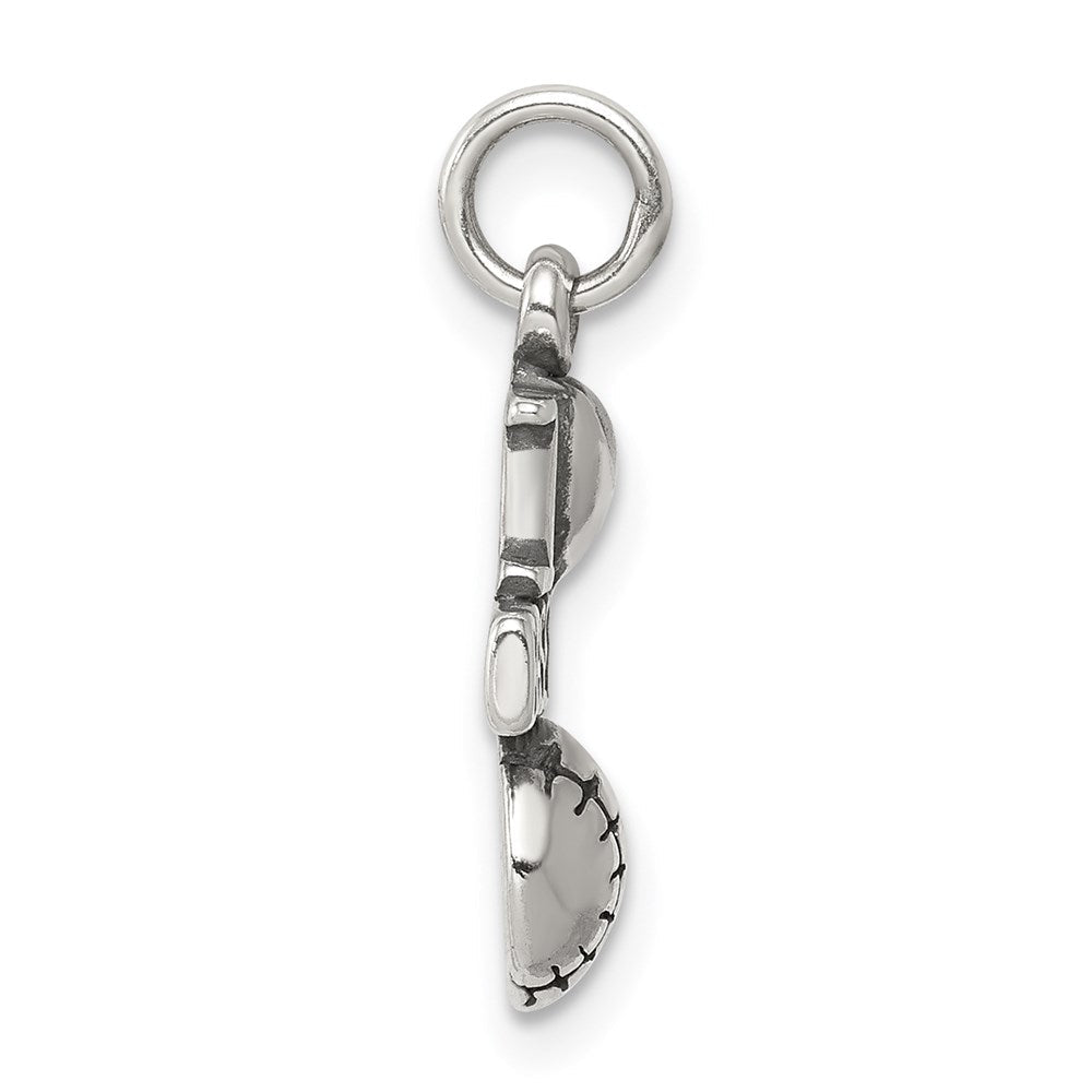 Sterlingsilber Antik I (heart) Baseball Charm