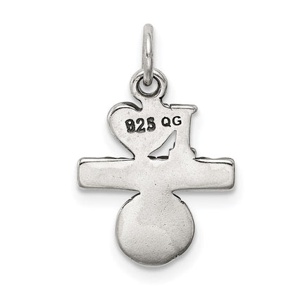 Sterlingsilber Antik I (heart) Baseball Charm