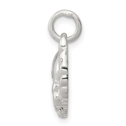 Sterlingsilber Zirkonia Totenkopf mit Flügel Charm