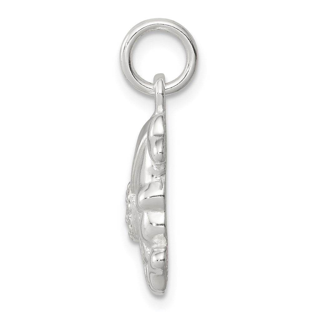 Sterlingsilber Zirkonia Totenkopf Charm