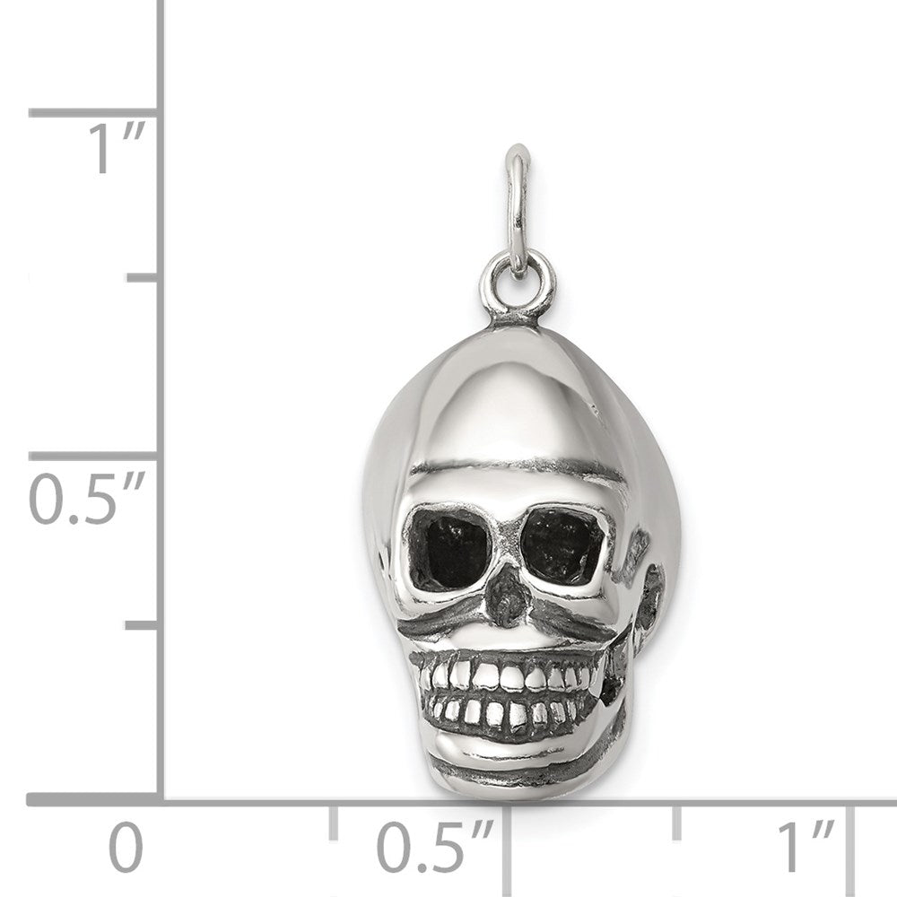 Sterlingsilber Totenkopf Anhänger