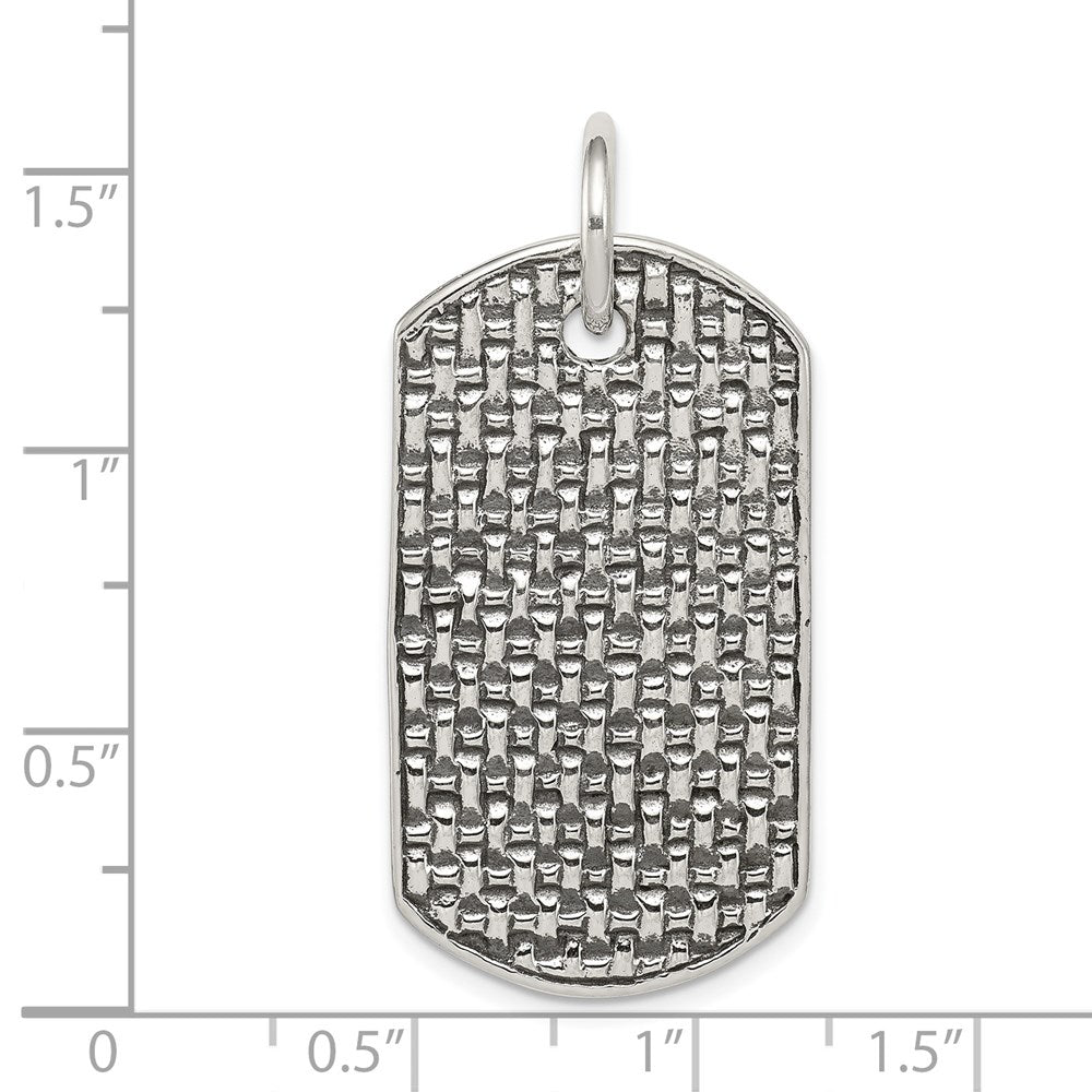Sterlingsilber Erkennungsmarke Anhänger