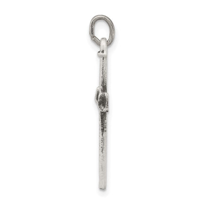 Sterlingsilber Antikisiert Nail Kreuz Anhänger