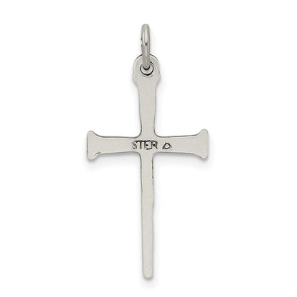 Sterlingsilber Antikisiert Nail Kreuz Anhänger