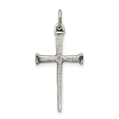 Sterlingsilber Antikisiert Nail Kreuz Anhänger