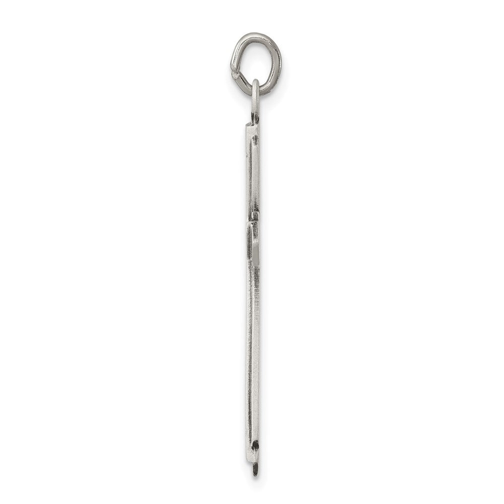 Sterlingsilber Satiniert Kreuz Anhänger