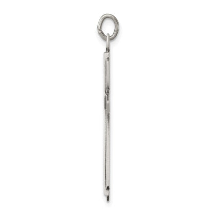 Sterlingsilber Satiniert Kreuz Anhänger
