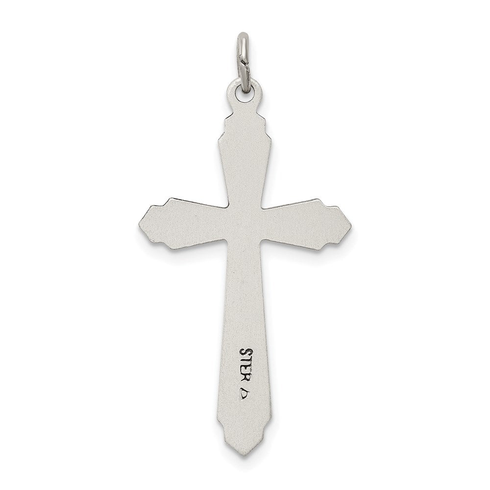 Sterlingsilber Satiniert Kreuz Anhänger