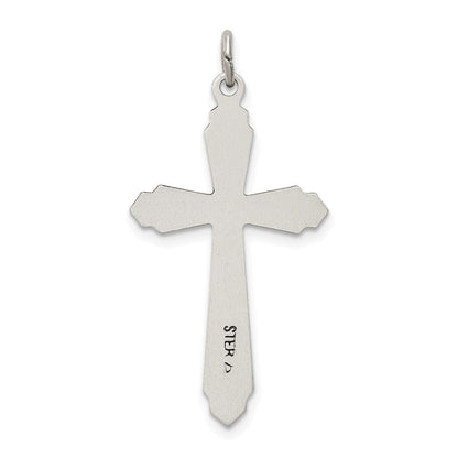 Sterlingsilber Satiniert Kreuz Anhänger