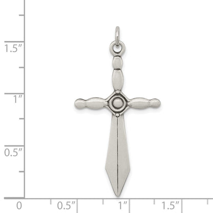 Sterlingsilber Sword Kreuz Anhänger