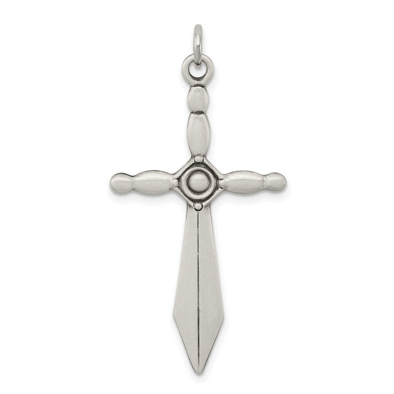 Sterlingsilber Sword Kreuz Anhänger