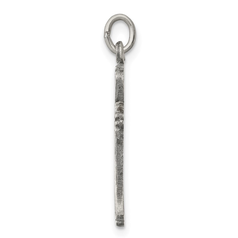 Sterlingsilber Antikisiert Kreuz Charm