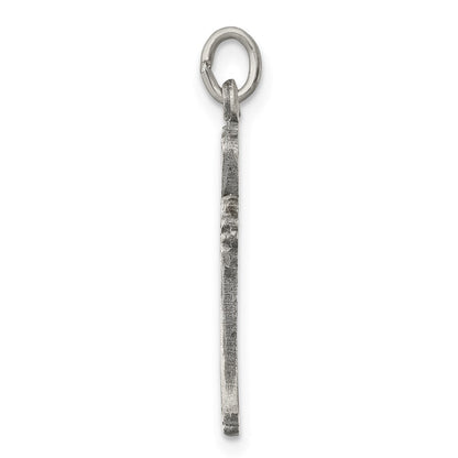 Sterlingsilber Antikisiert Kreuz Charm