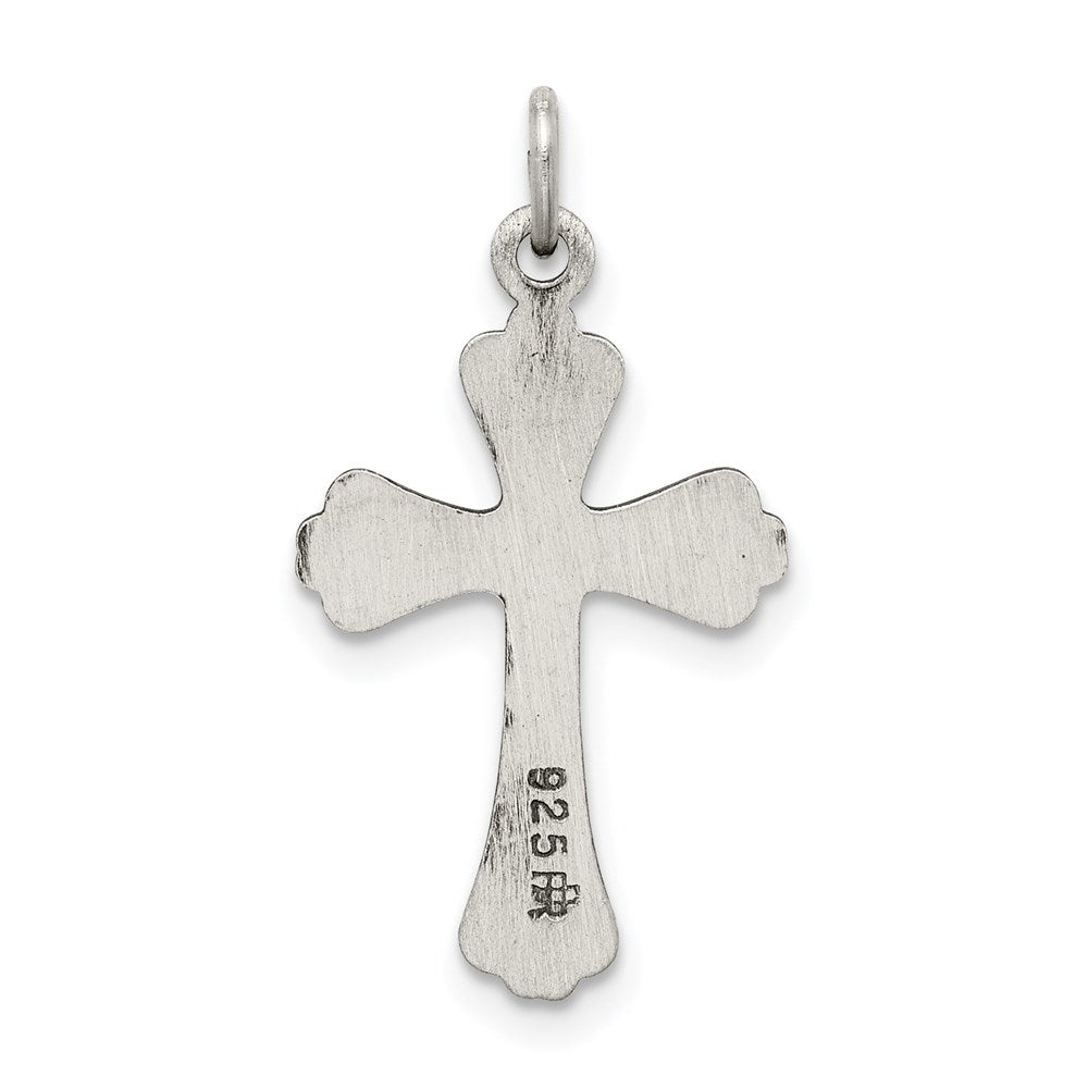 Sterlingsilber Antikisiert Kreuz Charm